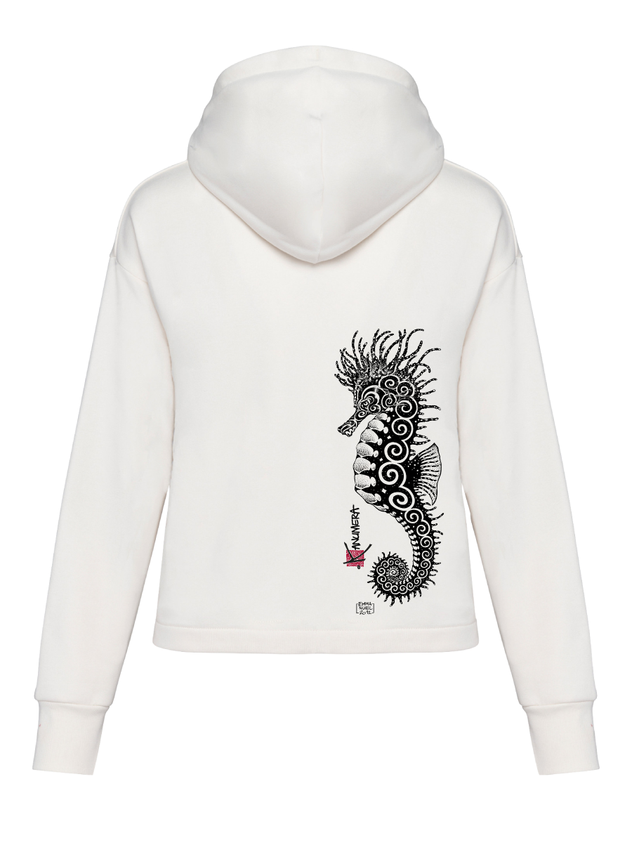 Sweat Bio Ample Capuche l'Hippocampe