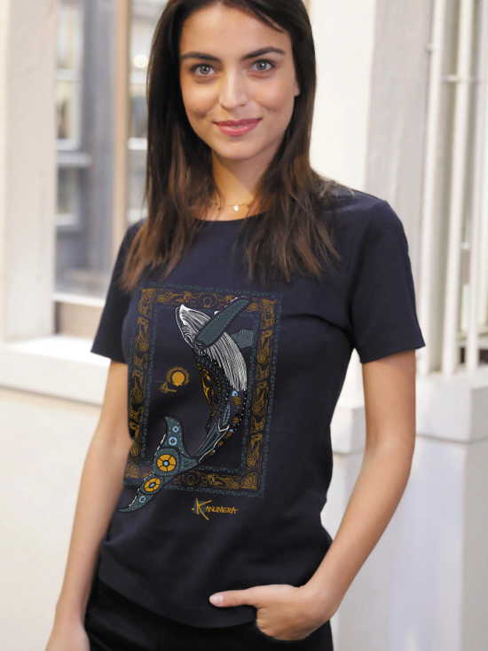 Whale Organic Ladies T-shirt