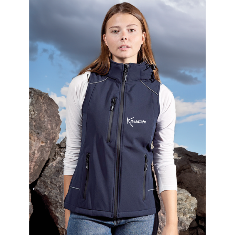 Bodywarmer Softshell Capuche Femme La Raie Tatoo