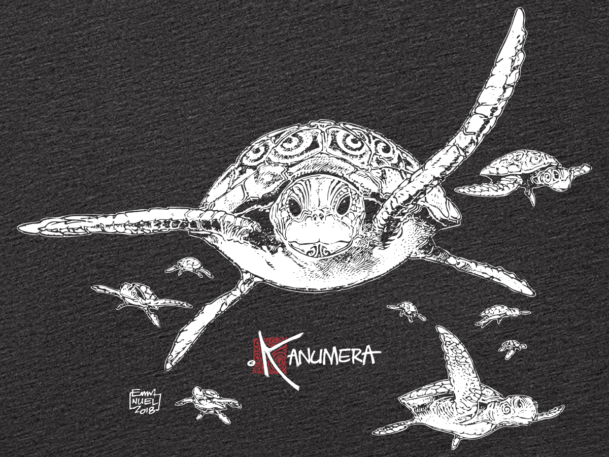T-shirt Fluide à manches roulottées Les Tortues