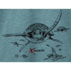 T-shirt Fluide à manches roulottées Les Tortues