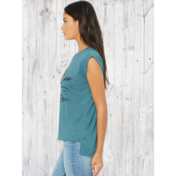 Turtles Ladies' flowy rolled-cuff T-shirt