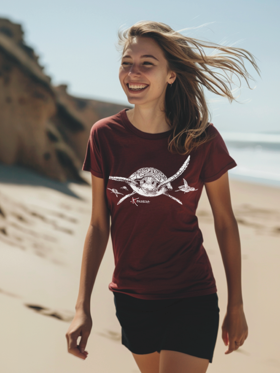 Turtles Ladies’ organic cotton crew neck T-shirt