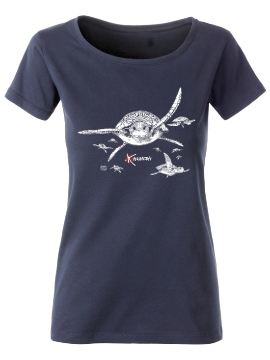 Turtles Ladies’ organic cotton crew neck T-shirt