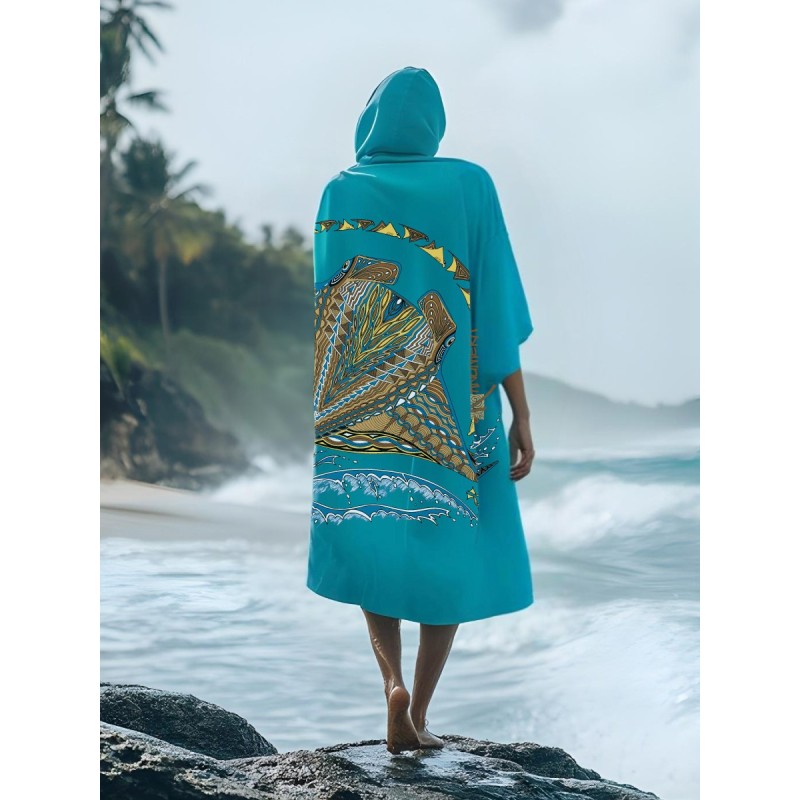 Poncho Microfibre Grand Modèle Origine Les Raies