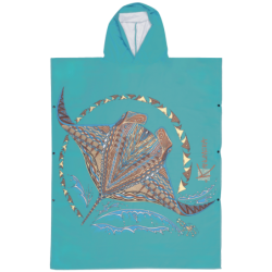 Poncho Microfibre Grand Modèle Origine Les Raies