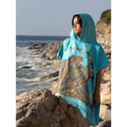 Poncho Microfibre Moyen Modèle Origine les Raies
