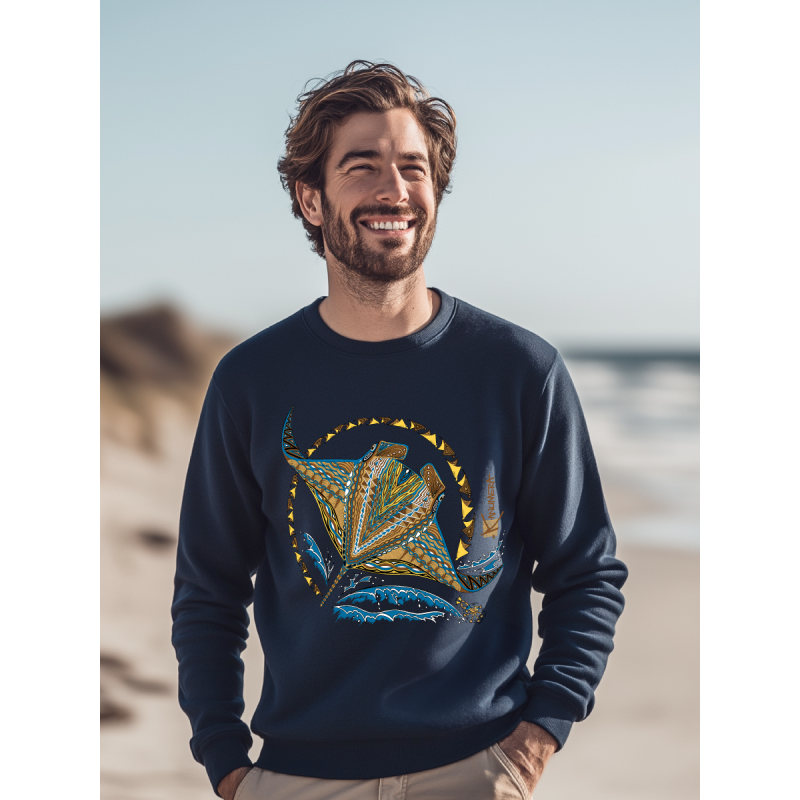 Sweat-shirt bio Origine Les Raies