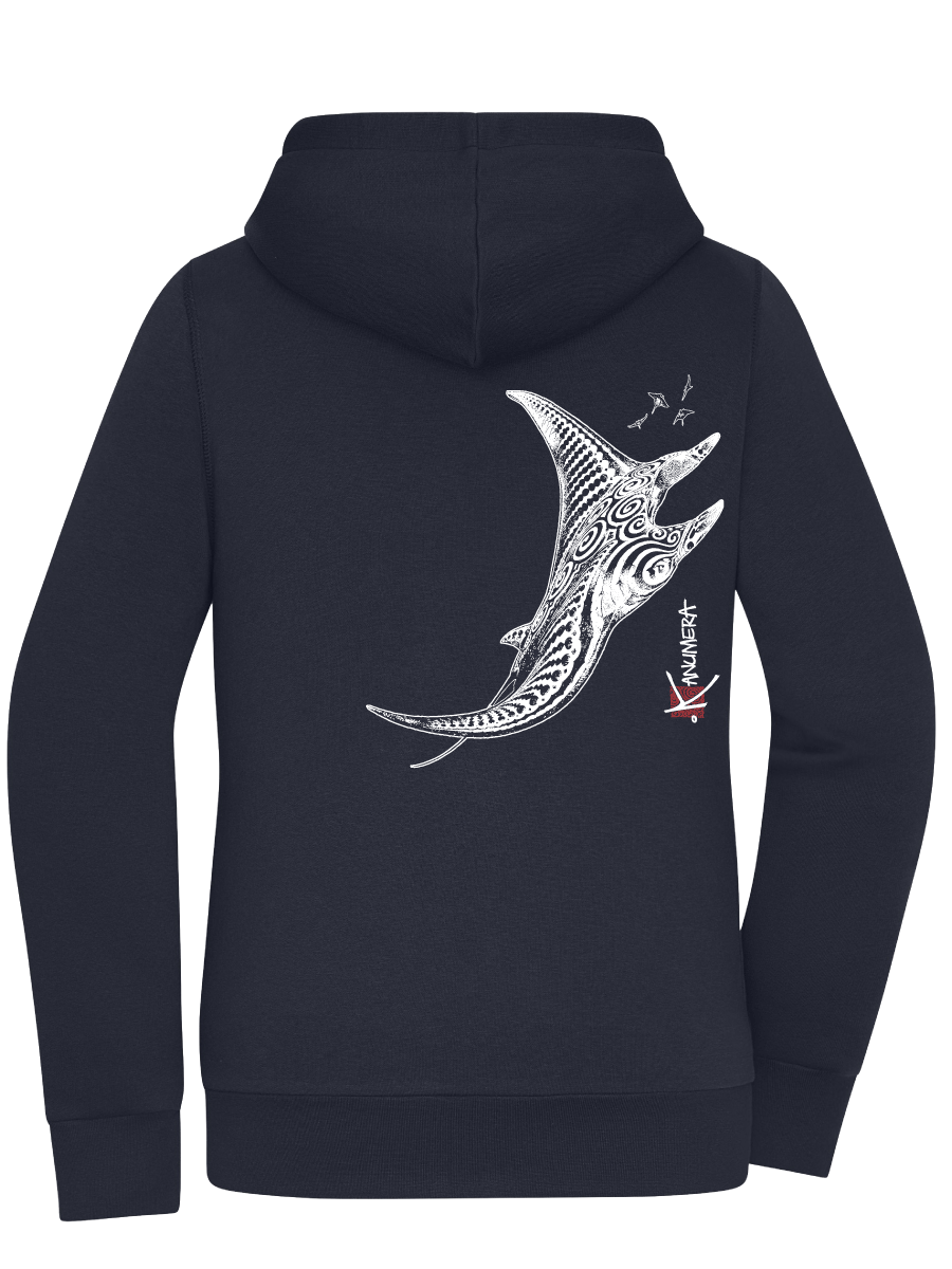 Veste à capuche femme doublée Sherpa Les Raies