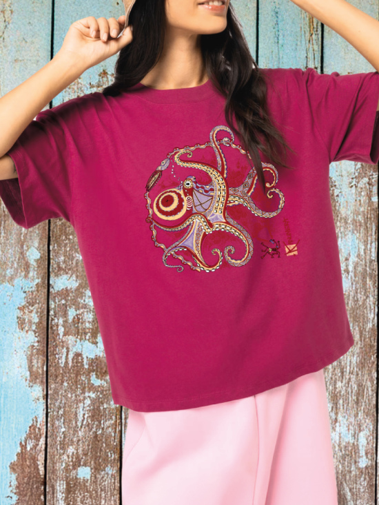 Octopus Loose organic T-shirt