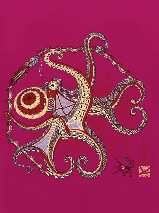 Octopus Loose organic T-shirt