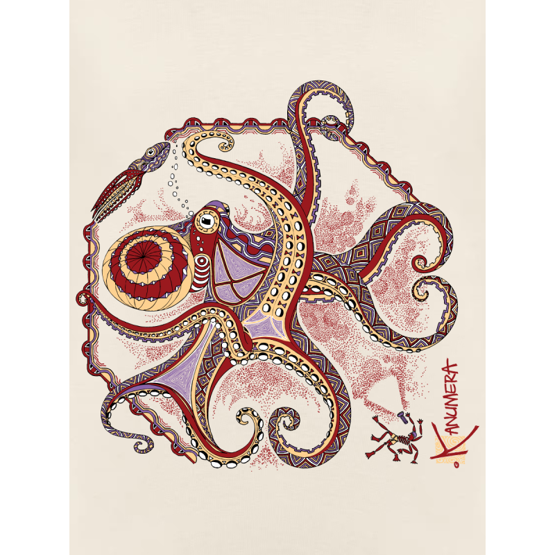 Octopus Loose organic T-shirt