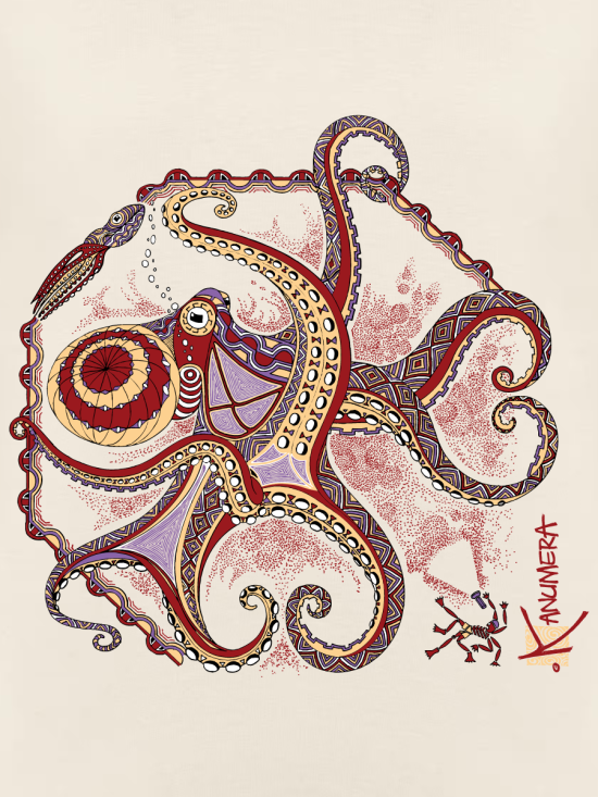 Octopus Loose organic T-shirt