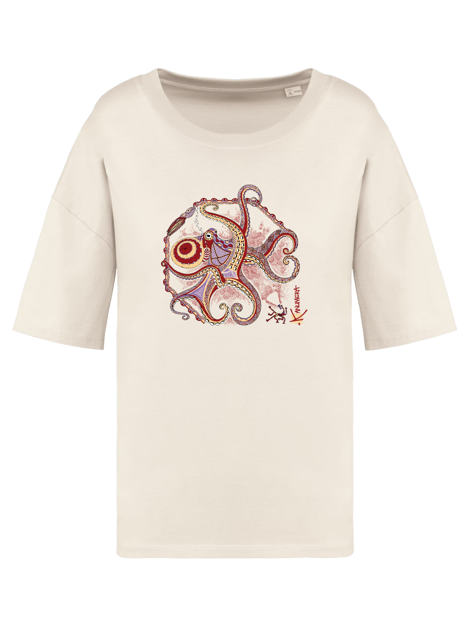 Octopus Loose organic T-shirt