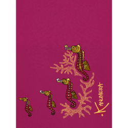 Seahorses Oversized Crop Sweat-shirt