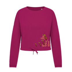 Sweat-shirt Oversize Crop Les Hippocampes