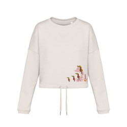 Seahorses Oversized Crop Sweat-shirt