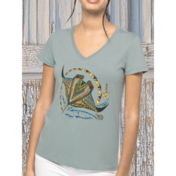 Rays V Neck Organic Ladies T-shirt