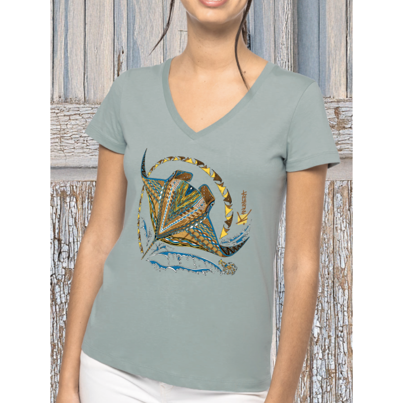 Rays V Neck Organic Ladies T-shirt