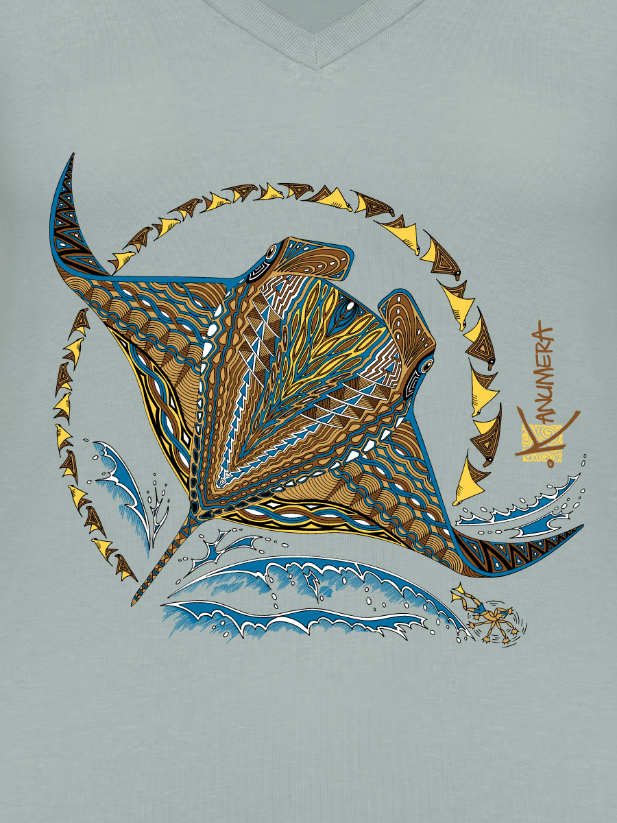 Rays V Neck Organic Ladies T-shirt
