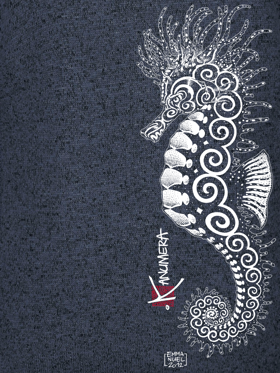 Veste Femme en Polaire tricoté L'Hippocampe Tatoo