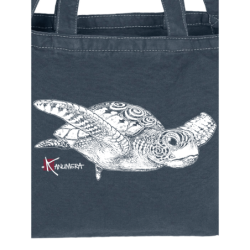 Turtles Large Canvas Shopper