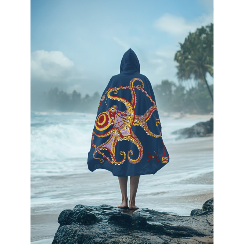 Octopus Microfibre Poncho (Big Size)