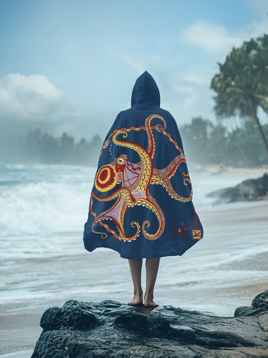Octopus Microfibre Poncho (Big Size)