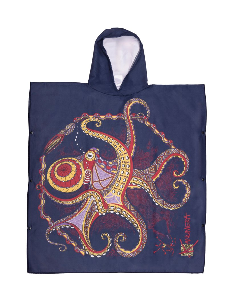 Octopus Microfibre Poncho (Middle Size)