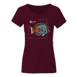 T-shirt bio Femme Poisson d'Achille