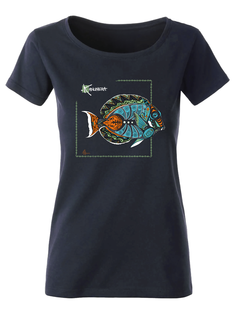 T-shirt bio Femme Poisson d'Achille