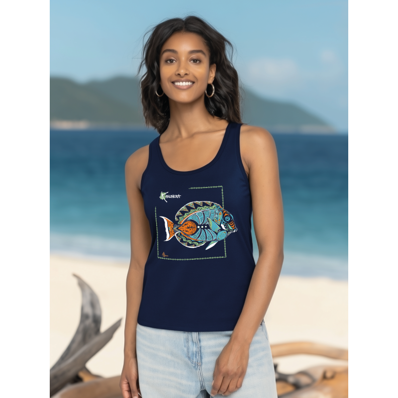 Débardeur bio Femme Poisson d'Achille