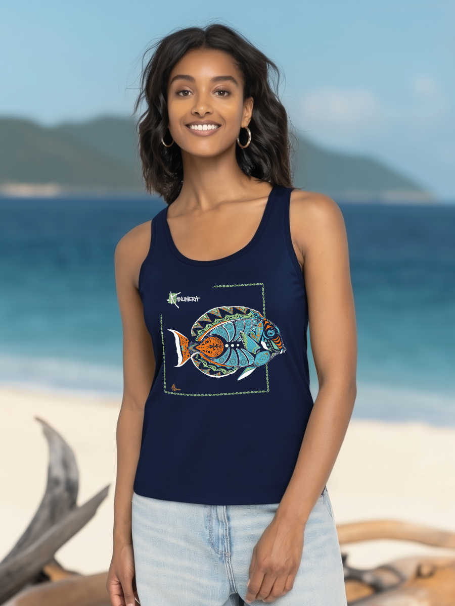 Débardeur bio Femme Poisson d'Achille