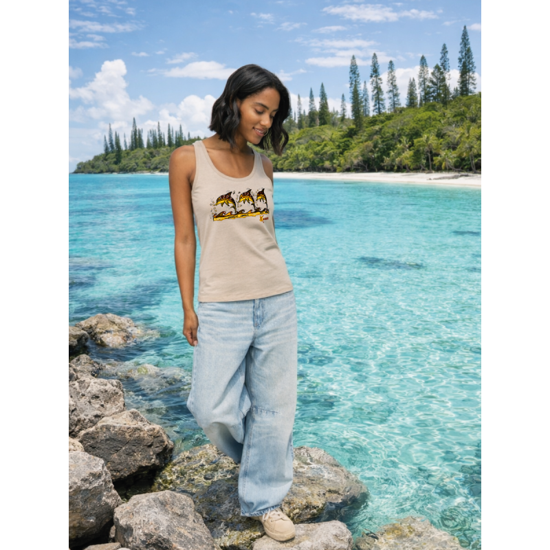 3 Dolphins Women’s Organic Tank Top