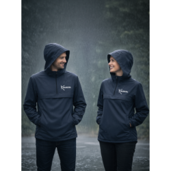 L'Onde Waterproof quarter-zip windbreaker