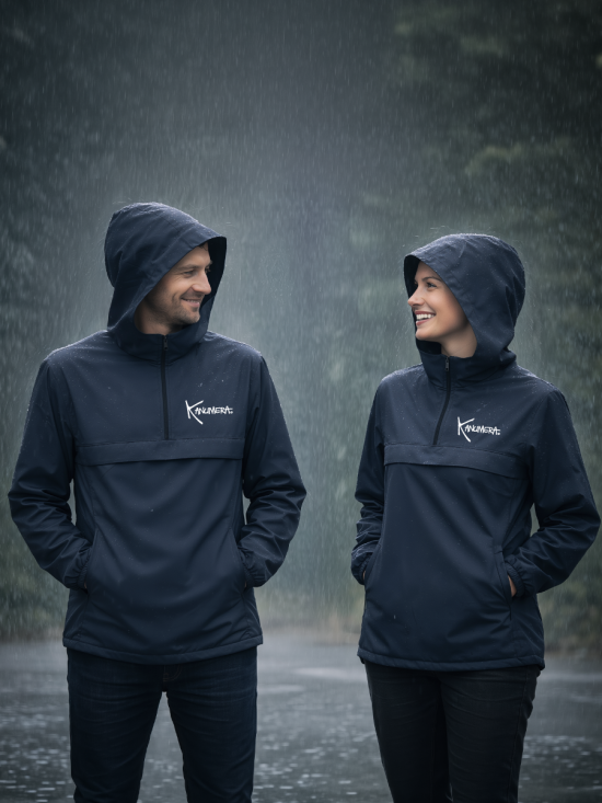 L'Onde Waterproof quarter-zip windbreaker