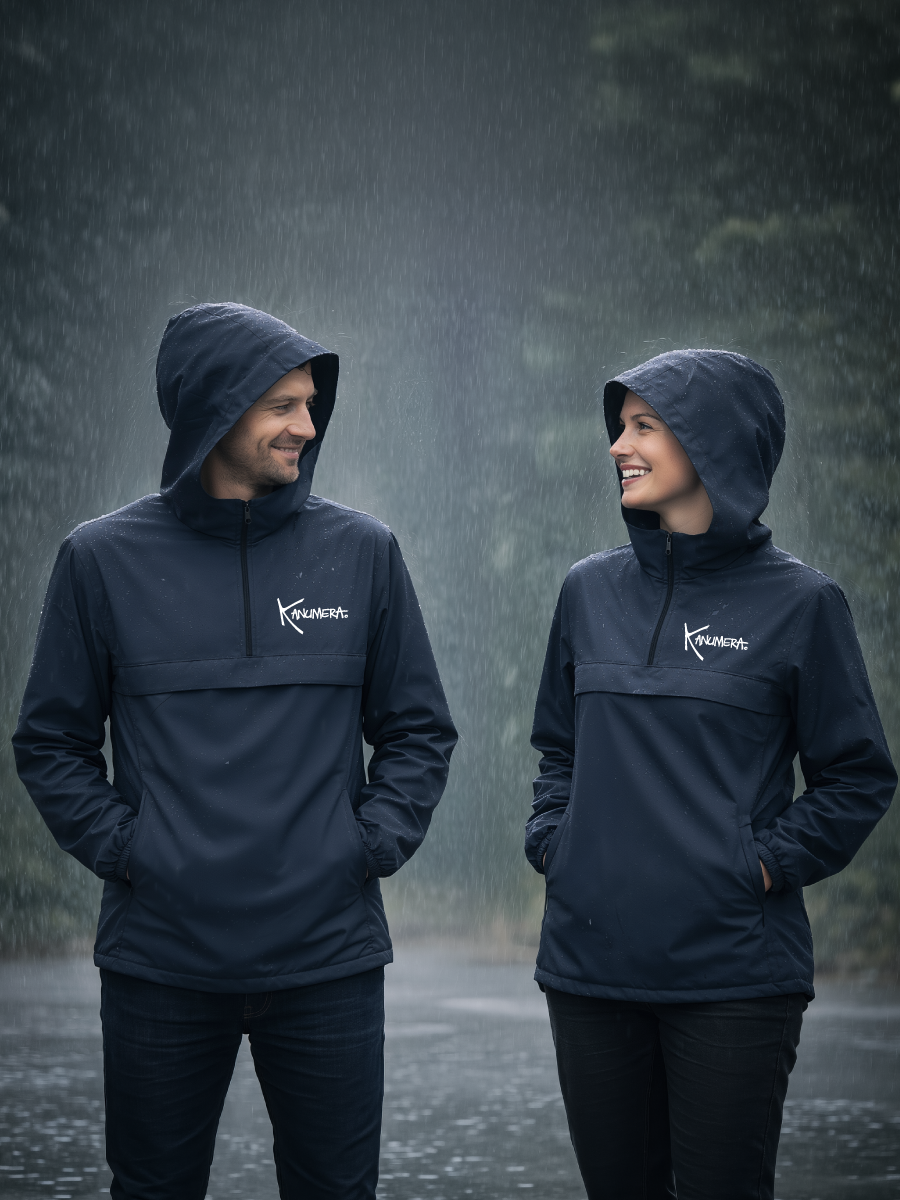 L'Onde Waterproof quarter-zip windbreaker