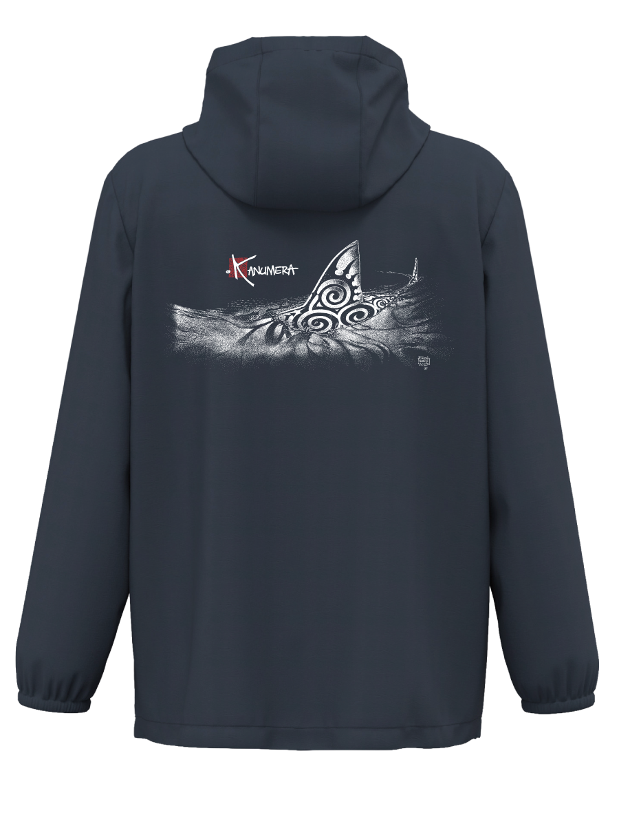 L'Onde Waterproof quarter-zip windbreaker