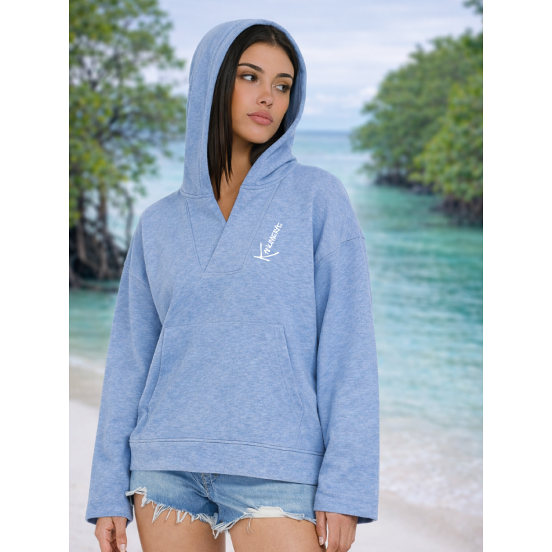 Sweat Capuche Loose L’Onde