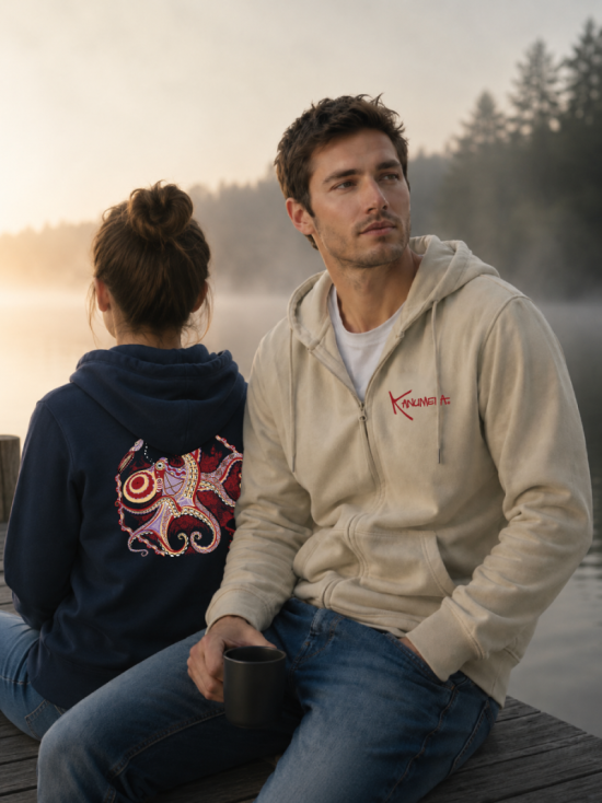 Octopus Unisexe Organic Sweat Shirt
