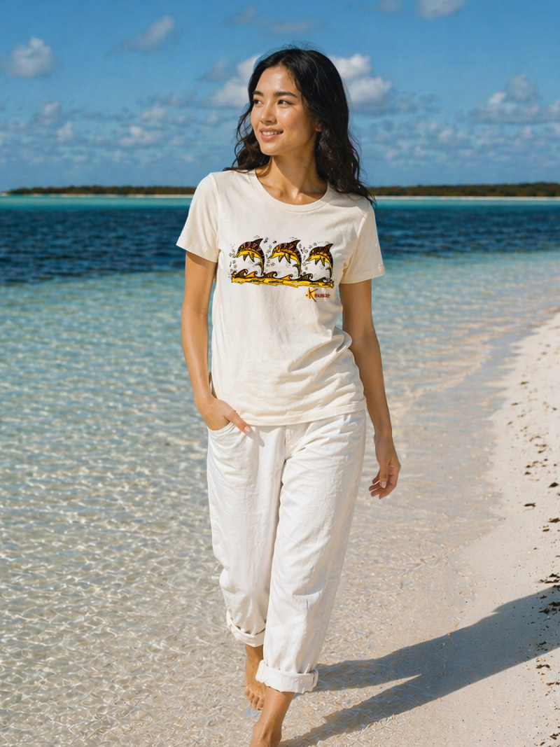 T-shirt bio Femme Les 3 Dauphins