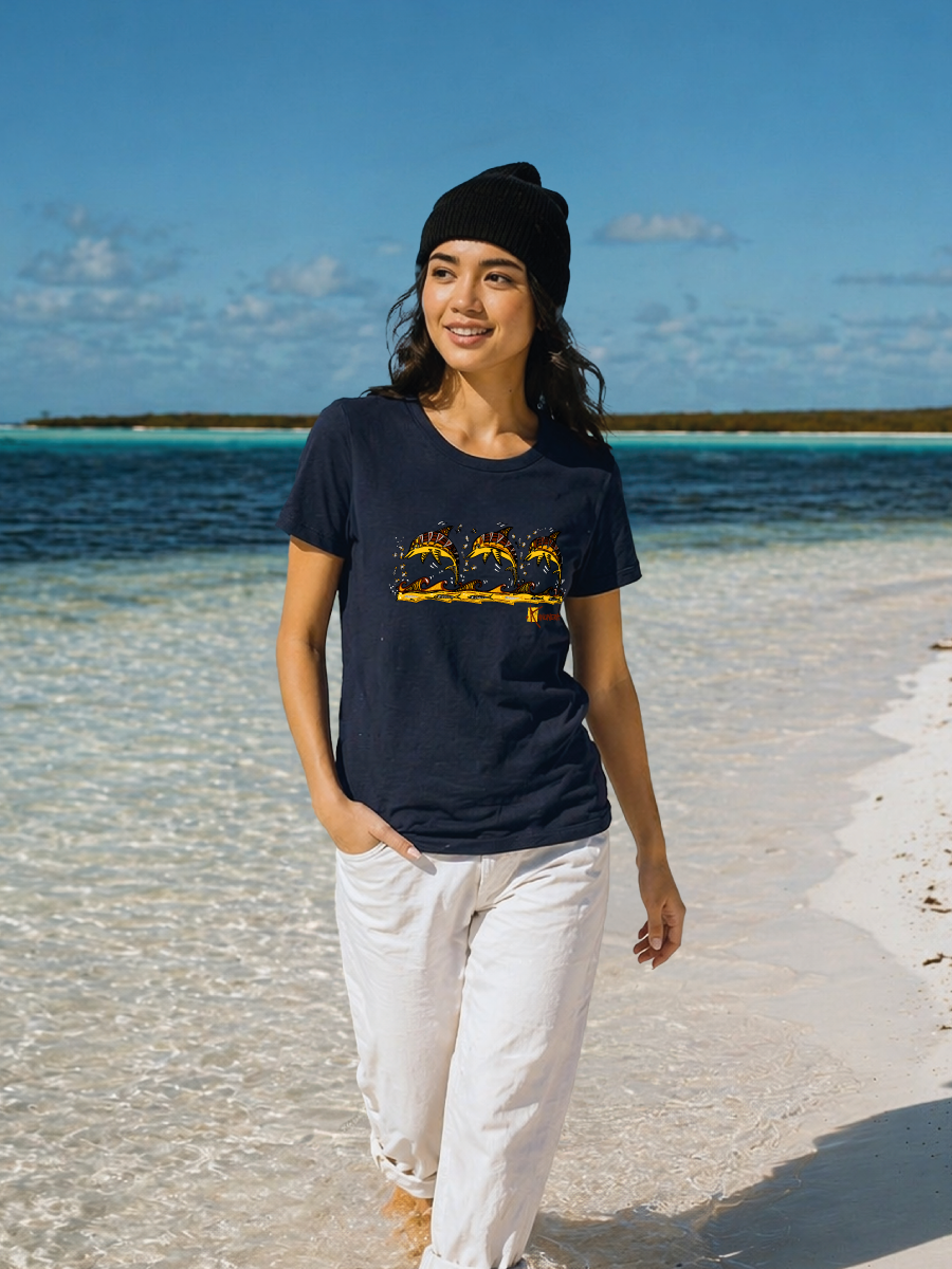 T-shirt bio Femme Les 3 Dauphins