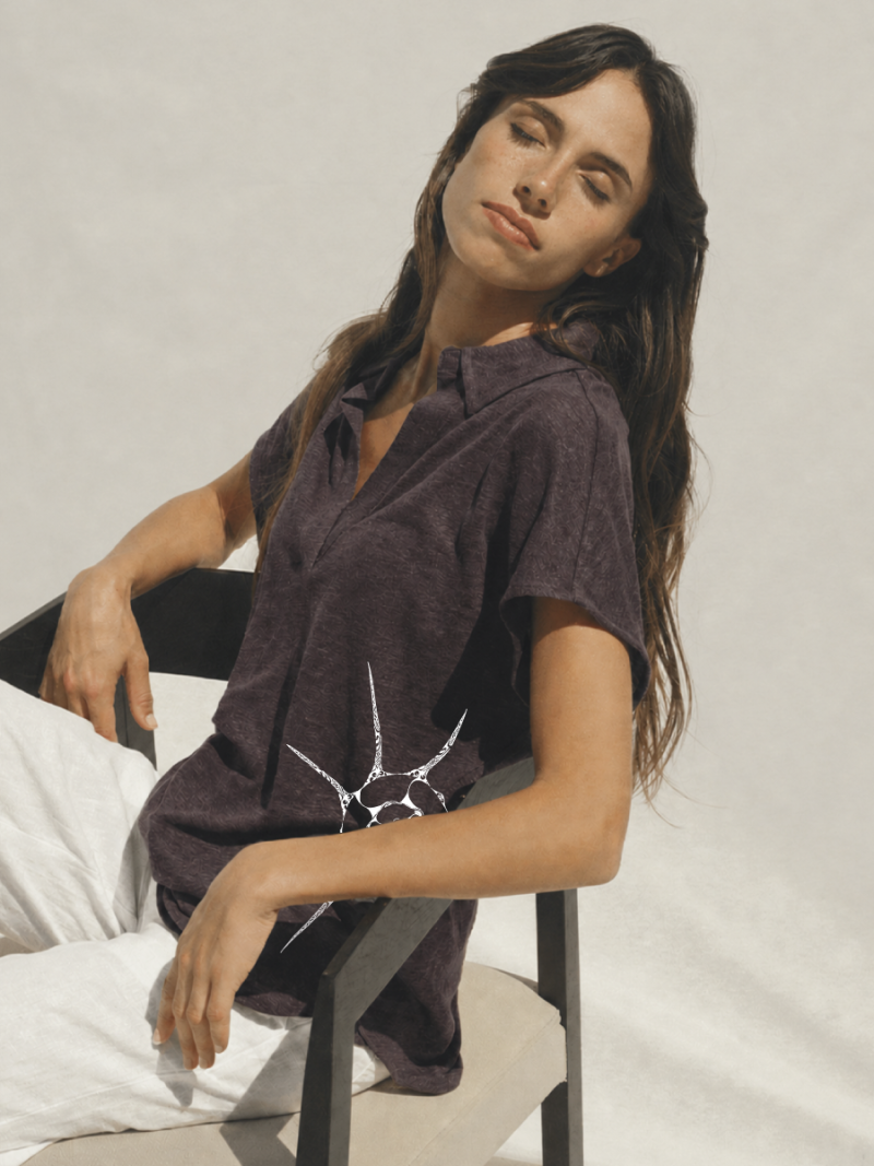 Shellfish Ladie's linen polo shirt