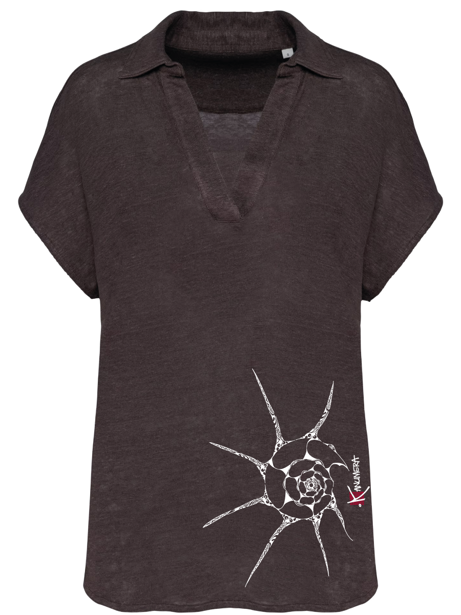 Polo en Lin Femme Le Coquillage
