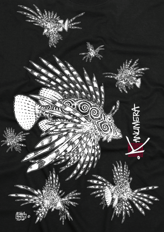 T-shirt Col Rond Profond Le nid de Rascasses