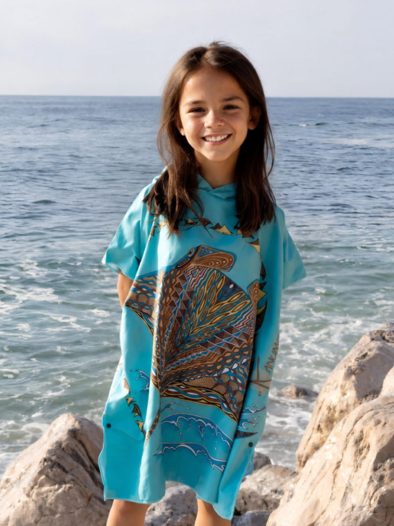 Manta Rays Microfibre Poncho (Small Size)