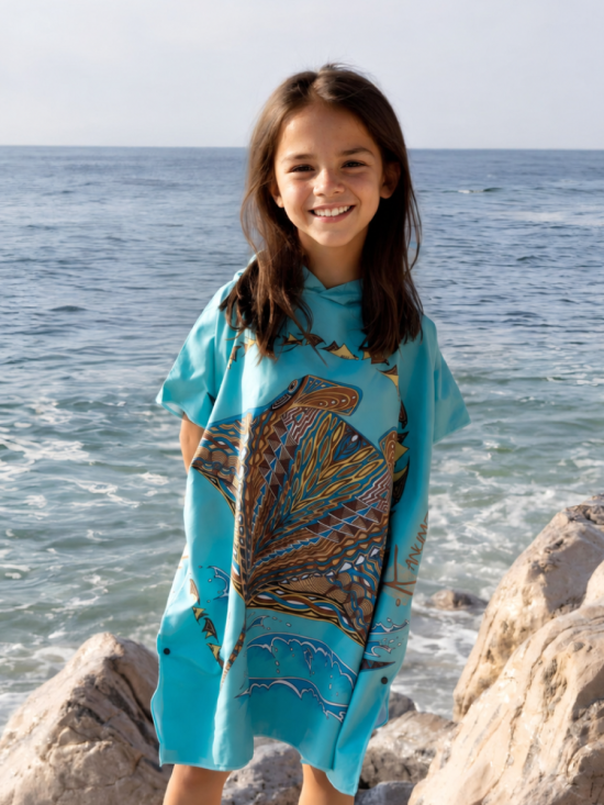 Poncho Microfibre Petit modèle Origine Les Raies