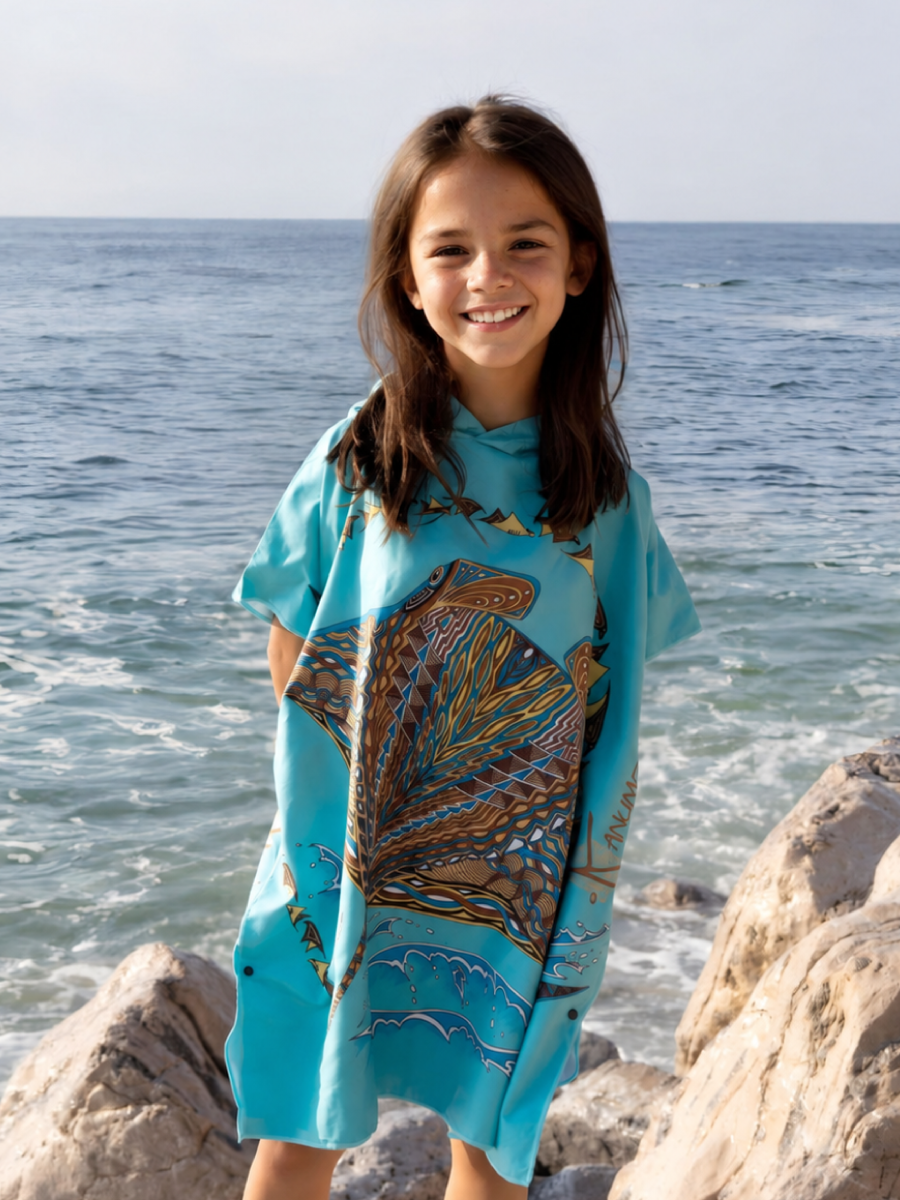 Poncho Microfibre Petit modèle Origine Les Raies