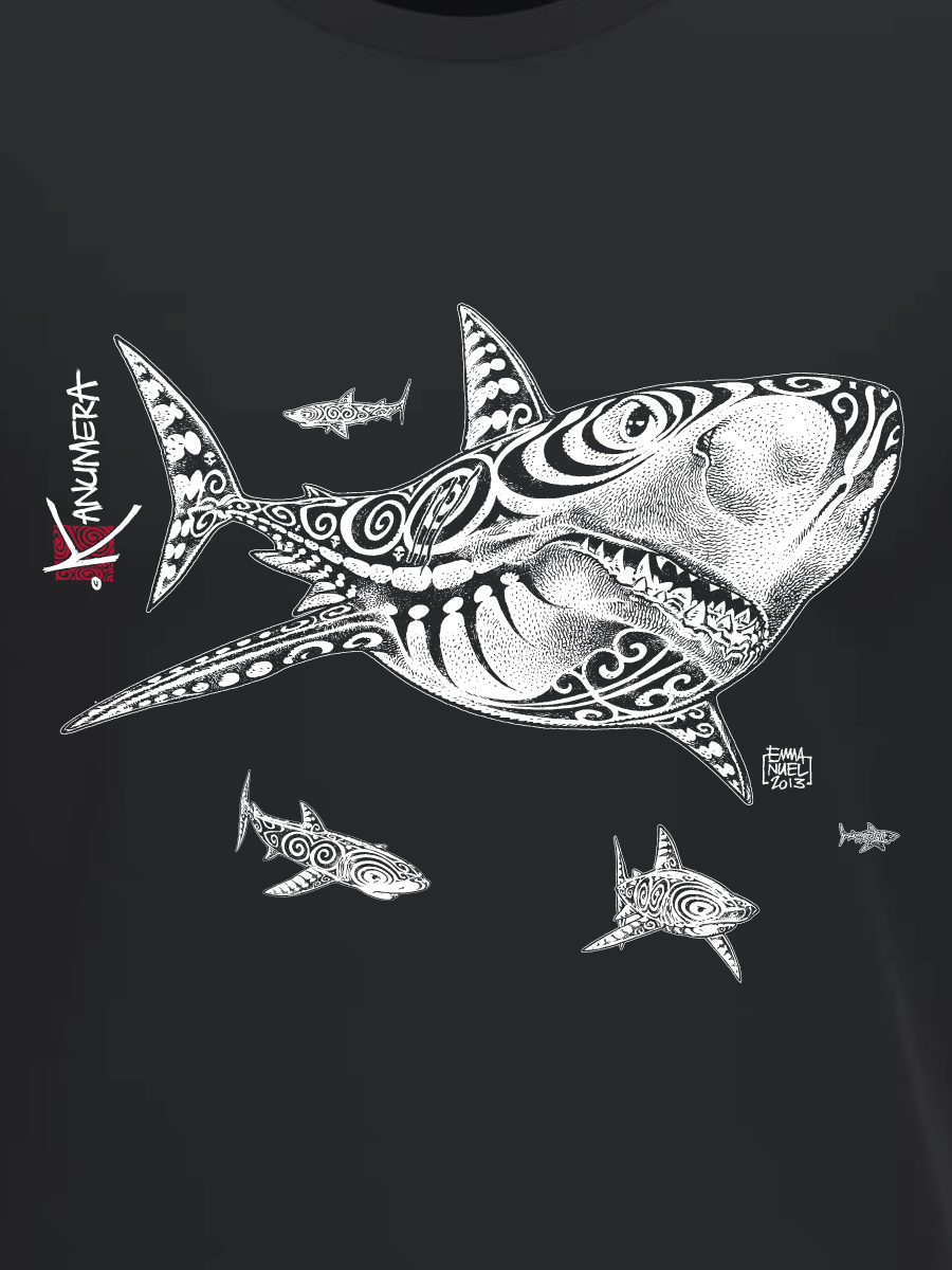Shark Attack Adult Organic T-shirt