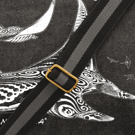 Sac Messager Vintage en Toile Les Raies Tatoos